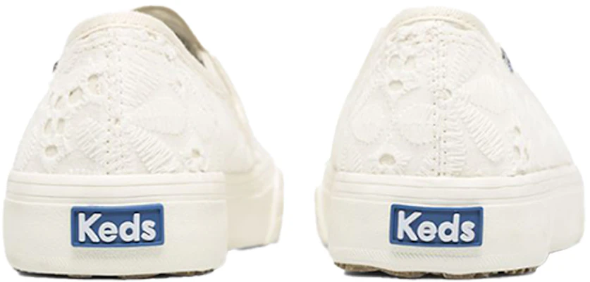 (W) Keds Double Decker Slip-On ''Eyelet Weiß'' WF65001 Lookbook (W) Keds Double Decker Slip-On ''Eyelet Weiß'' WF65001