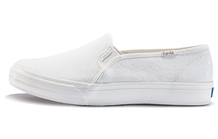 (Women) Keds Double Decker Slip-On 'Mini Sequin White' WF59588