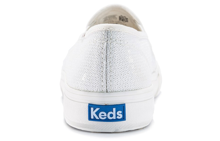Shop (W) Keds Double Decker Slip-On 'Mini Payet Putih' WF59588