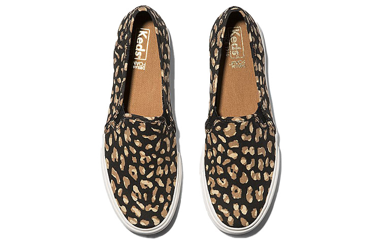 (W) Keds Double Decker Slip-On 'Washable Animal Yellow Black' 圖 3