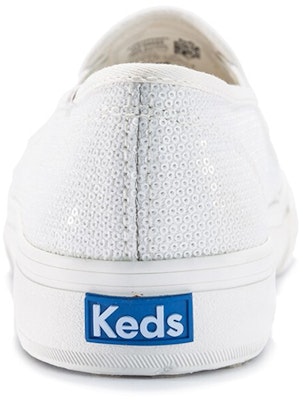 (W) Keds Double Decker Slip-On 'Mini Lentejuelas Blancas' WF59588 Shop (W) Keds Double Decker Slip-On 'Mini Lentejuelas Blancas' WF59588