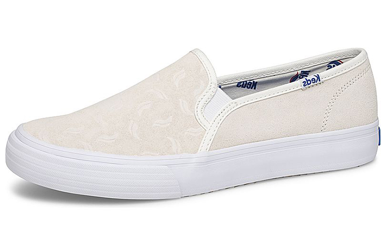 (W) Keds Double Decker Suede 'Tossed Wave Logo Pink'