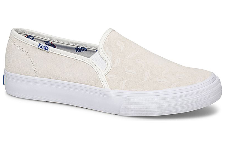(W) Keds Double Decker Suede 'Tossed Wave Logo Pink' 圖 3