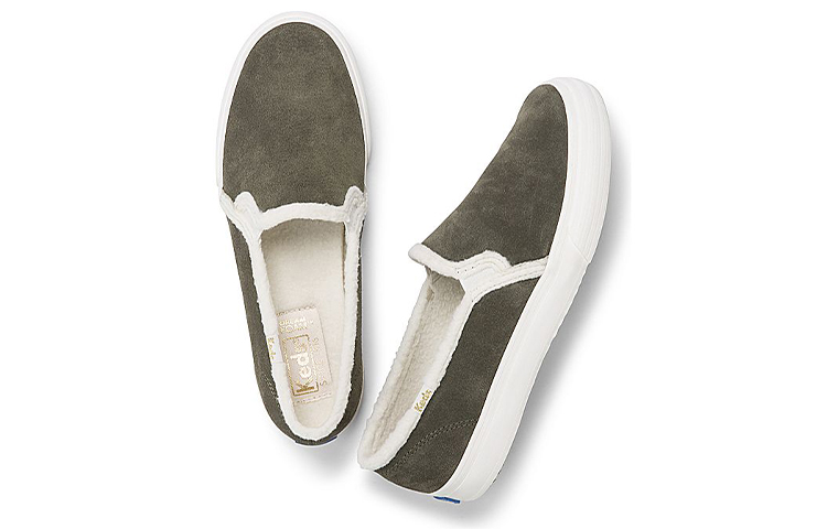 (W) Keds Double Decker Suede Faux Shearling 'Green' 圖 4