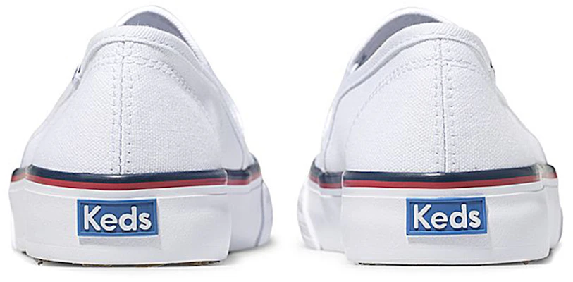 (W) Keds Double Decker Wasbaar ''Varsity Wit Slip-On'' WF62940 Lookbook (W) Keds Double Decker Wasbaar ''Varsity Wit Slip-On'' WF62940