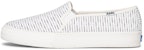 (W) Keds Double Decker Putih Hitam 'Baja Slip-On' WF60853