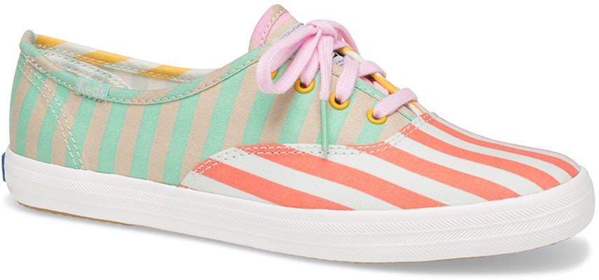 (Women) Keds Dusen Dusen x Champion 'Red Green Stripe' WF59705 Order (Women) Keds Dusen Dusen x Champion 'Red Green Stripe' WF59705