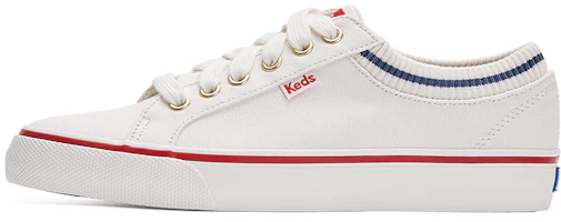 (Women) Keds Jump Kick 'White Canvas' WF66428 (Women) Keds Jump Kick 'White Canvas' WF66428