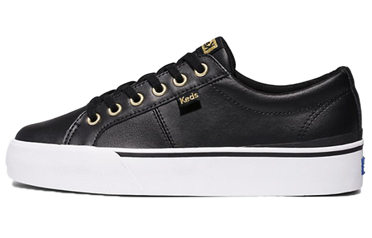 (Women) Keds Jump Kick Duo Leather 'Black White' WH64961