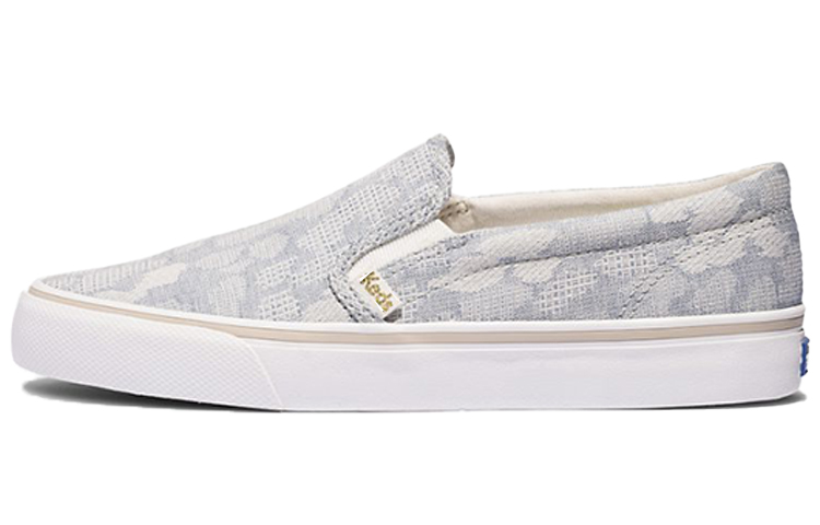 (W) Keds Jump Kick Slip 'Leopard Chambray'