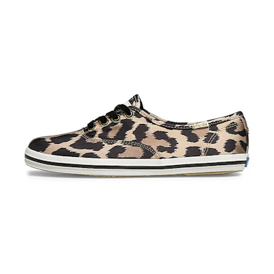 (W) Keds Kate Spade New York Champion 'Leopard Satin'