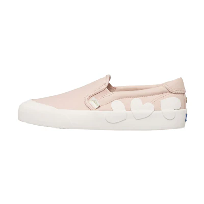 (W) Keds Kate Spade New York Crew Kick Slip 'Pink and White'