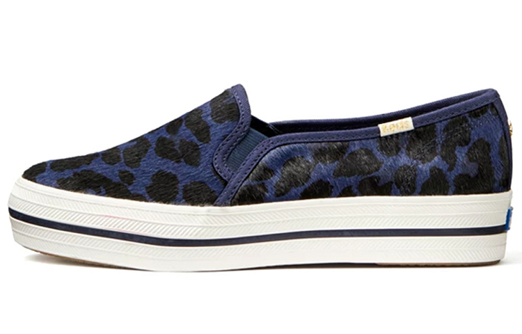 (W) Keds Kate Spade New York Triple Decker 'Leopard Blue'