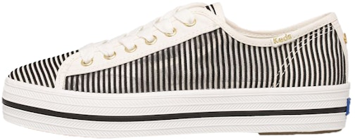 (Women) Keds Kate Spade New York x Triple Kick 'Black White Stripe' WF64665 (Women) Keds Kate Spade New York x Triple Kick 'Black White Stripe' WF64665