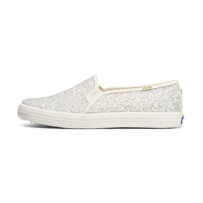 (W) Keds Kate Spade Double Decker 'Glitter White'