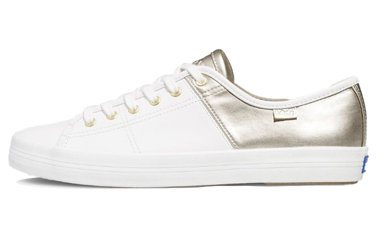(Women) Keds Kickstart '50/50 Leather Metallic White Gold' WH63623