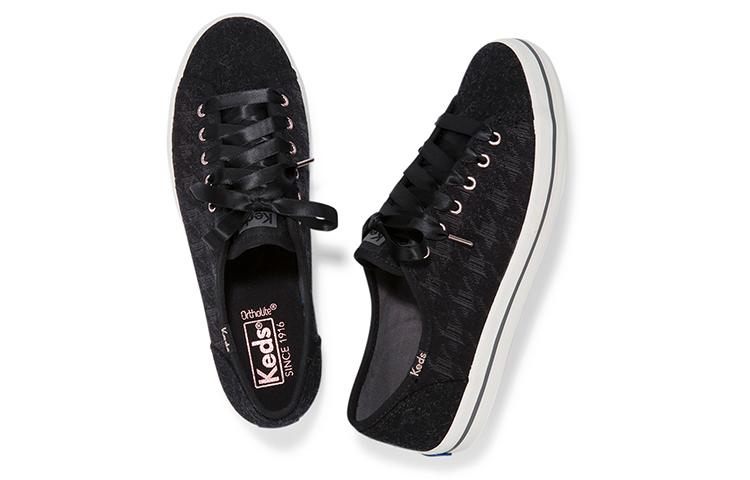 Shop (W) Keds Kickstart 'Corak Houndstooth Hitam' WF58598