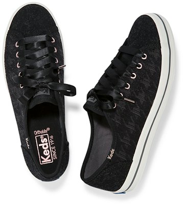 (W) Keds Kickstart 'Cuadro Houndstooth Negro' WF58598 Shop (W) Keds Kickstart 'Cuadro Houndstooth Negro' WF58598