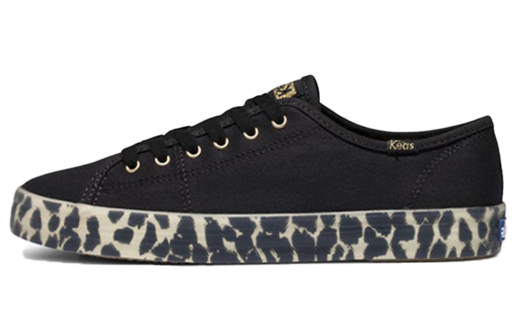 (W) Keds Kickstart Canvas 'Leopard Foxing'