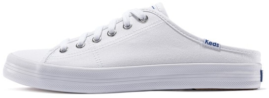 (Women) Keds Kickstart Mule 'White Slip-On' WF61986 (Women) Keds Kickstart Mule 'White Slip-On' WF61986