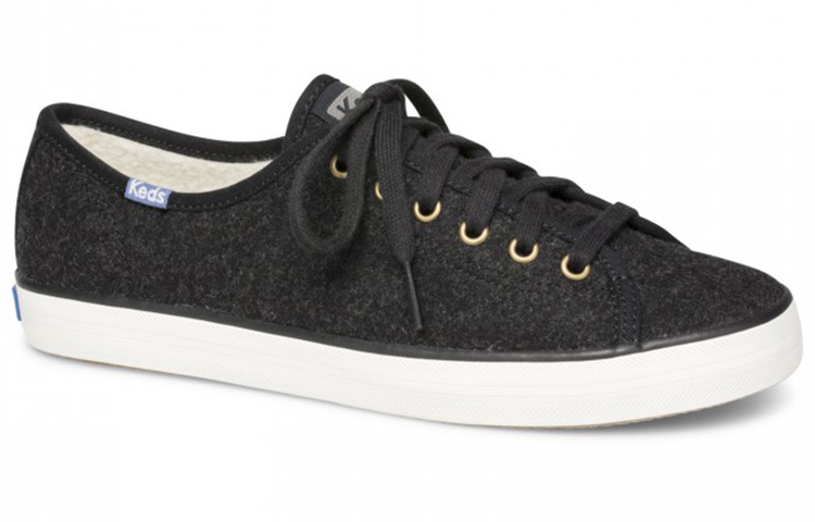 (W) Keds Kickstart Wool Faux Shearling 'Black' 圖 2
