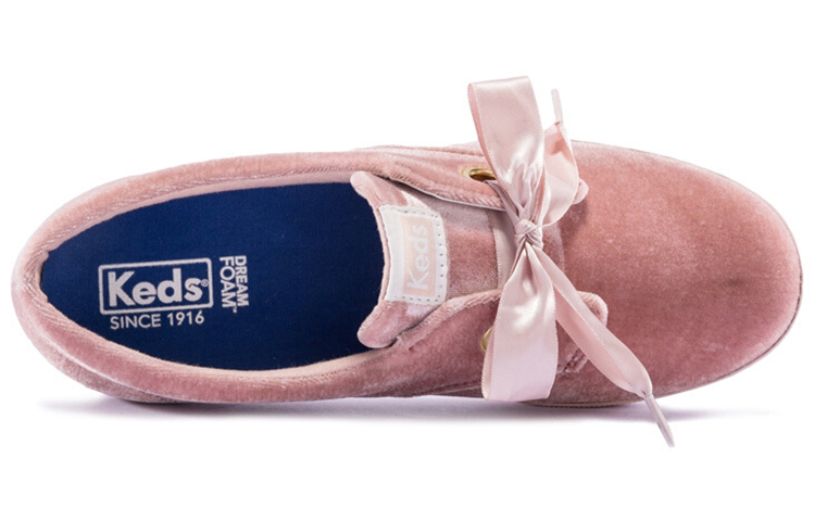 Lookbook (W) Keds Mary Jane 'Riben Velvet Merah Jambu' WH62886