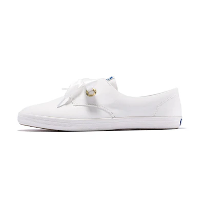(W) Keds Mary Jane 'White Bow Tie'