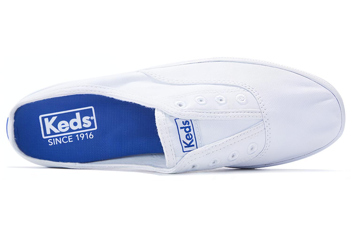 Shop (W) Keds Moxie '白色帆布懒人鞋' WF58023