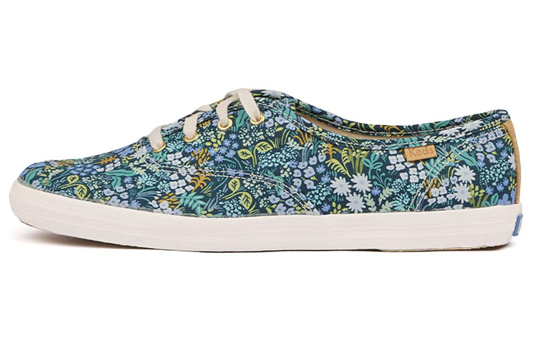 (W) Keds Rifle Paper Co. Champion 'Meadow Blue & White'