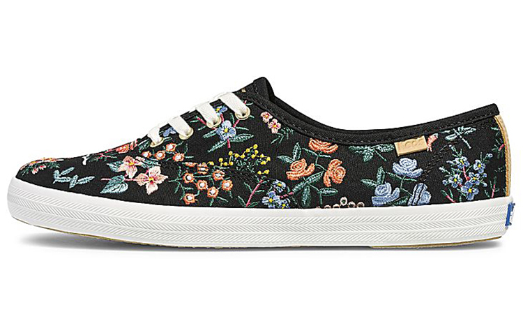 (W) Keds Rifle Paper Co. Champion 'Wildflower Embroidered Black'