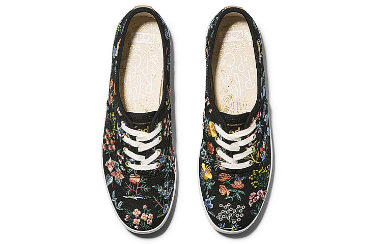 (W) Keds Rifle Paper Co. Champion 'Wildflower Embroidered Black' 圖 3