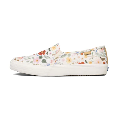 (W) Keds Rifle Paper Co. Double Decker 'Strawberry Fields Print'