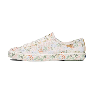 (W) Keds Rifle Paper Co. Kickstart 'Meadow Cream White'