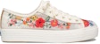 (W) Keds Rifle Paper Co. x Triple Kick Sulaman Jala 'Floral Putih Merah Jambu' WF62675