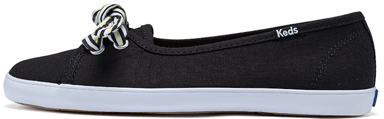 (Women) Keds Seaside Slip-On 'Black Oversized Bow' WF65890 Buy (Women) Keds Seaside Slip-On 'Black Oversized Bow' WF65890