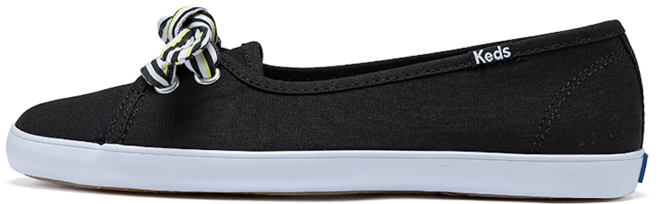 (Women) Keds Seaside Slip-On 'Black Oversized Bow' WF65890 Buy (Women) Keds Seaside Slip-On 'Black Oversized Bow' WF65890