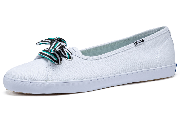 Order (W) Keds Seaside Slip-On ''Wit Grote Strik'' WF65892