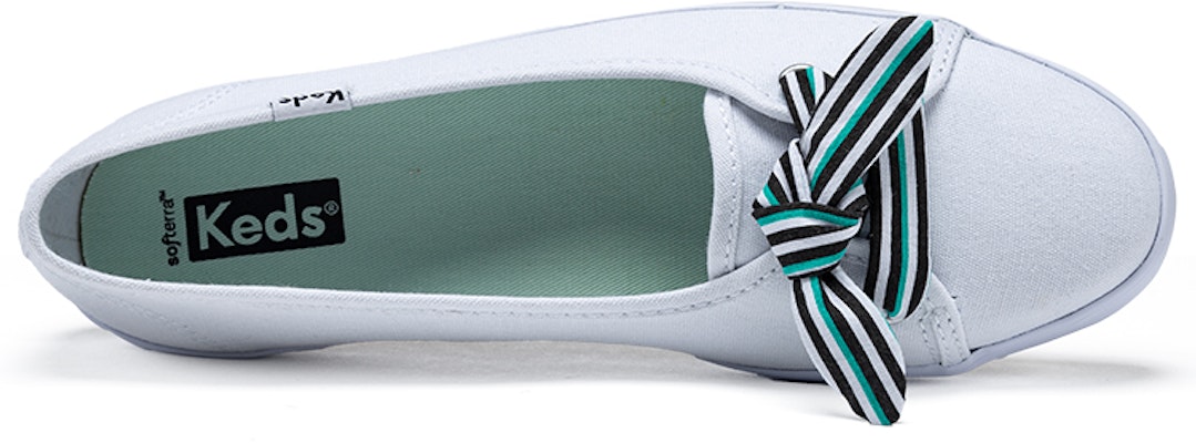 Keds海邊大蝴蝶結一腳蹬帆布鞋 女款 白色 Shop Keds海邊大蝴蝶結一腳蹬帆布鞋 女款 白色