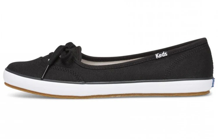 women-keds-teacup-twill-black-slip-on-wf-60309