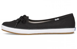 (Women) Keds Teacup Twill 'Black Slip-On' WF60309 (Women) Keds Teacup Twill 'Black Slip-On' WF60309