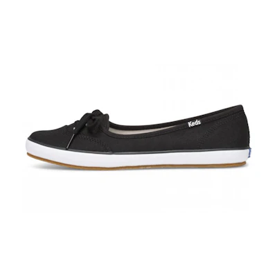(W) Keds Teacup Twill 'Black Slip-On'