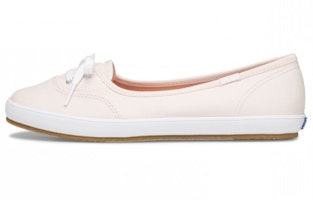 (Women) Keds Teacup Twill 'Pink Slip-On' WF62063 (Women) Keds Teacup Twill 'Pink Slip-On' WF62063