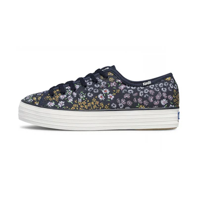 (W) Keds Tpl Kick 'Floral Blue'