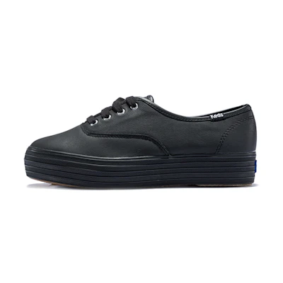 (W) Keds Triple 'Black Fuzzy'