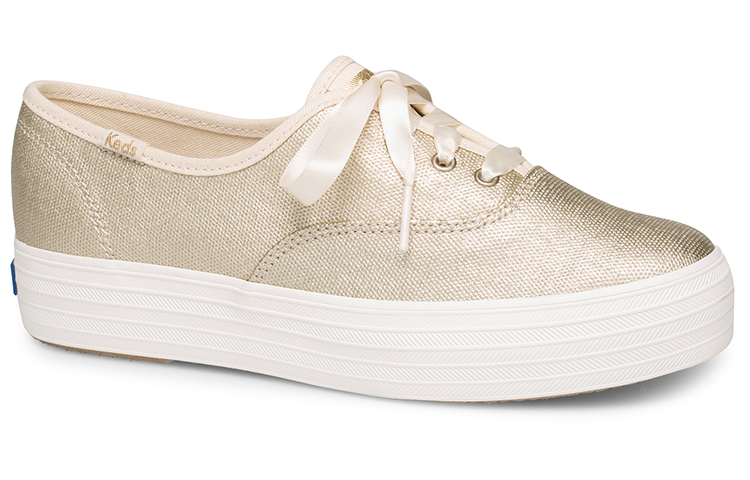 (W) Keds Triple 'Matte Brushed Metallic Gold' 圖 2