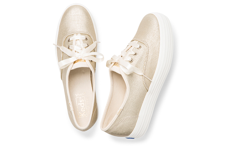 (W) Keds Triple 'Matte Brushed Metallic Gold' 圖 4