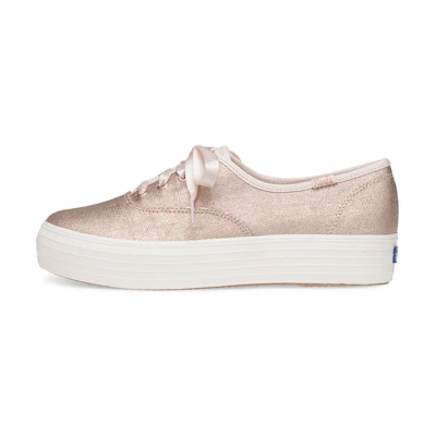(W) Keds Triple 'Matte Brushed Metallic Rose Gold'