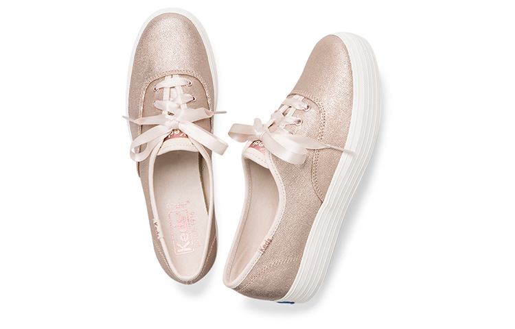 (W) Keds Triple 'Matte Brushed Metallic Rose Gold' 圖 4