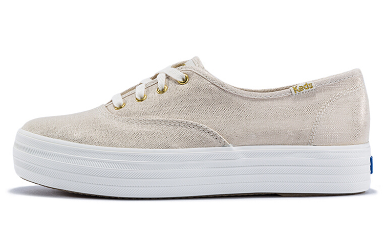 (Women) Keds Triple 'Metallic Gold Canvas' WF58036