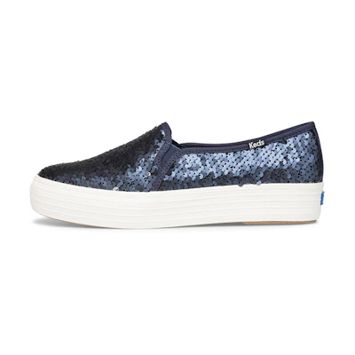 (W) Keds Triple Decker 'Blue Slip-On'